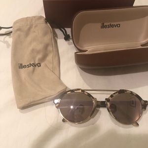 Illesteva pink mirrored sunglasses